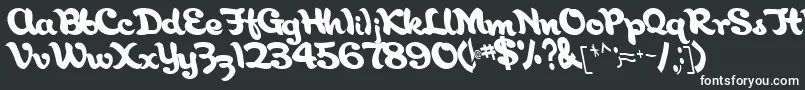 Шрифт AborigianlRegular – белые шрифты