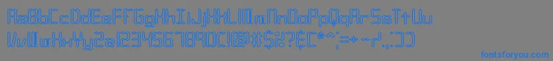 Compc1o Font – Blue Fonts on Gray Background