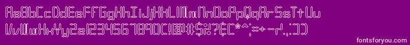 Compc1o Font – Pink Fonts on Purple Background