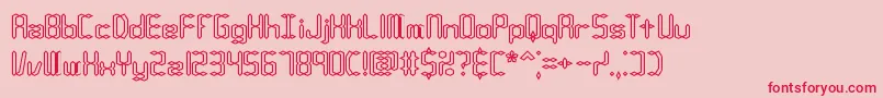 Compc1o Font – Red Fonts on Pink Background