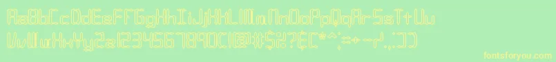 Compc1o Font – Yellow Fonts on Green Background