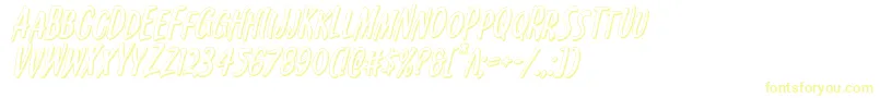 Czcionka Kennebunkport3Dital – żółte czcionki