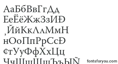 WarnockproRegular font – russian Fonts