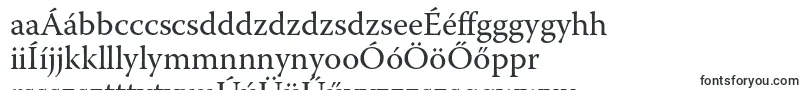 WarnockproRegular-fontti – unkarilaiset fontit