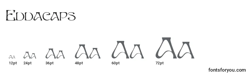 Eddacaps Font Sizes