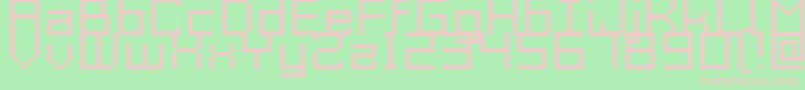 GrixelAcme9RegularXtnd Font – Pink Fonts on Green Background