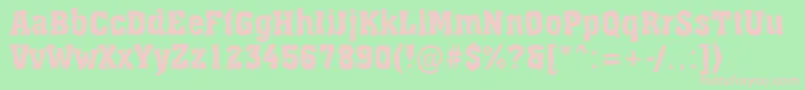 AAssuanbrk Font – Pink Fonts on Green Background