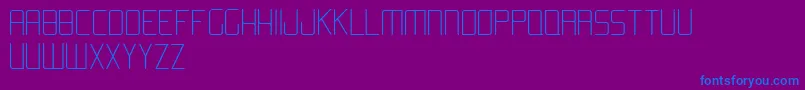 AromaLight Font – Blue Fonts on Purple Background