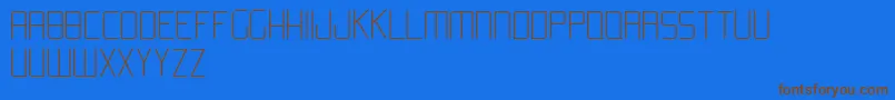 AromaLight Font – Brown Fonts on Blue Background