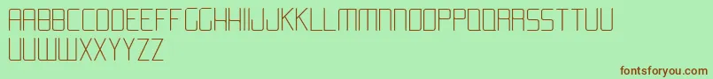 AromaLight Font – Brown Fonts on Green Background