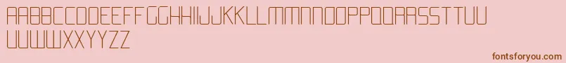 AromaLight Font – Brown Fonts on Pink Background