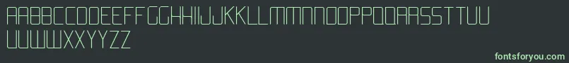 AromaLight Font – Green Fonts on Black Background