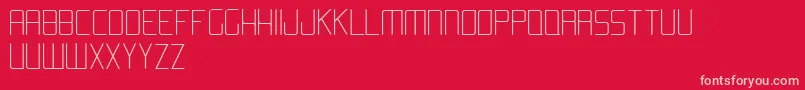 AromaLight Font – Pink Fonts on Red Background