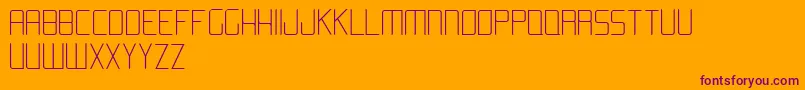 AromaLight Font – Purple Fonts on Orange Background