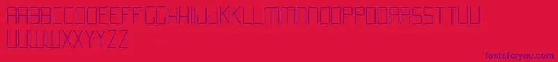 AromaLight Font – Purple Fonts on Red Background