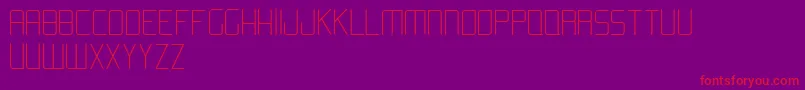 AromaLight Font – Red Fonts on Purple Background