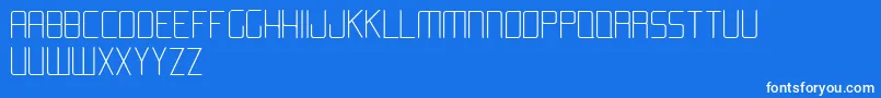 AromaLight Font – White Fonts on Blue Background