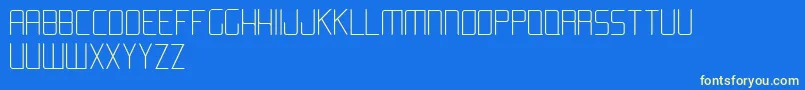 AromaLight Font – Yellow Fonts on Blue Background