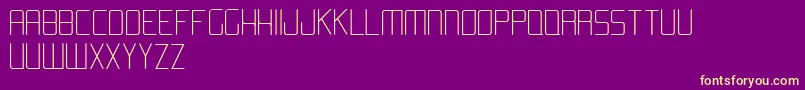 AromaLight Font – Yellow Fonts on Purple Background