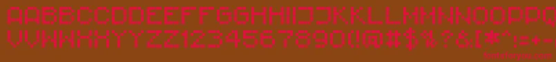 RImpresive6 Font – Red Fonts on Brown Background