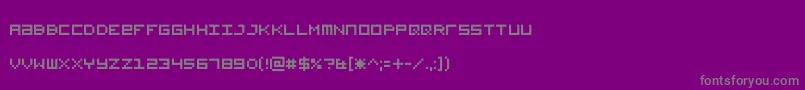 Sadmachine-Schriftart – Graue Schriften auf violettem Hintergrund