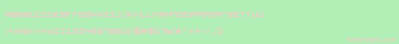 Sadmachine Font – Pink Fonts on Green Background