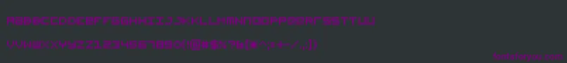 Шрифт Sadmachine – фиолетовые шрифты на чёрном фоне