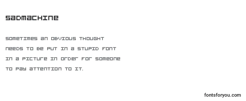 Sadmachine Font