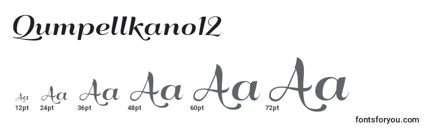 Qumpellkano12 Font Sizes