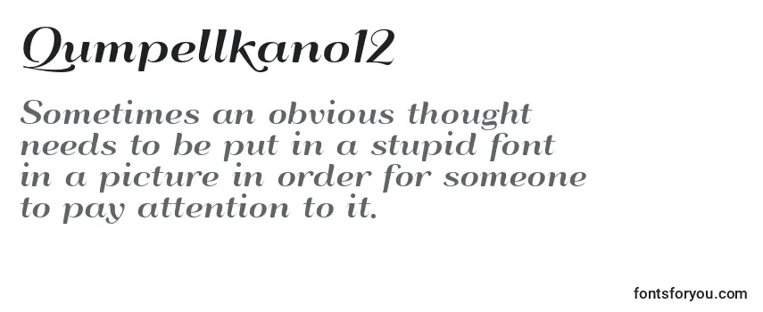 Qumpellkano12 Font