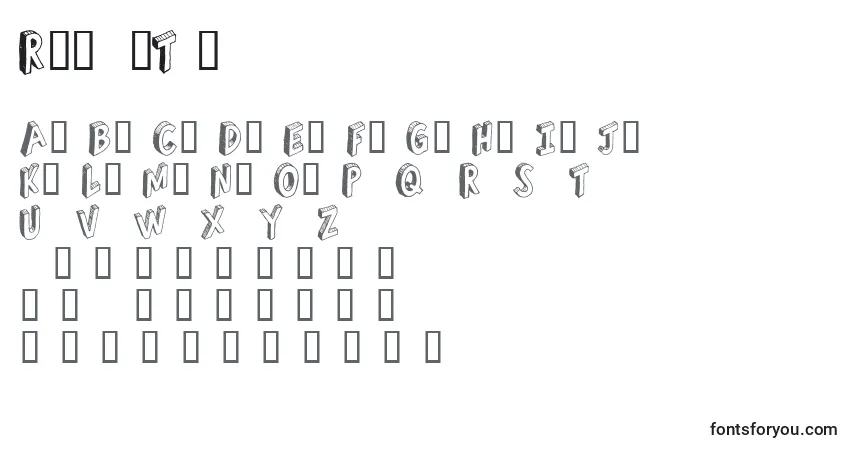 A fonte RefuseTrip – alfabeto, números, caracteres especiais