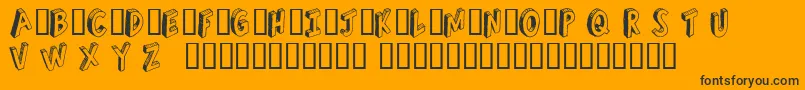 RefuseTrip Font – Black Fonts on Orange Background