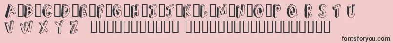 RefuseTrip Font – Black Fonts on Pink Background