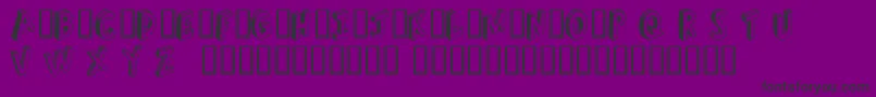 Шрифт RefuseTrip – чёрные шрифты на фиолетовом фоне