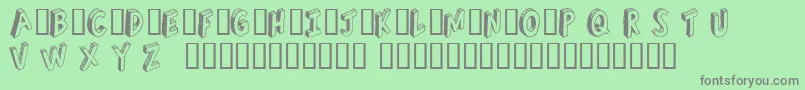 RefuseTrip Font – Gray Fonts on Green Background