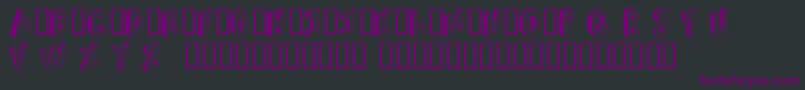RefuseTrip Font – Purple Fonts on Black Background