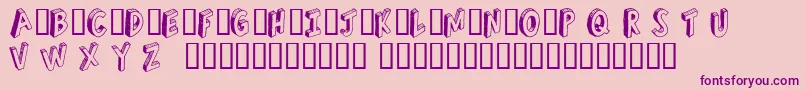 RefuseTrip Font – Purple Fonts on Pink Background