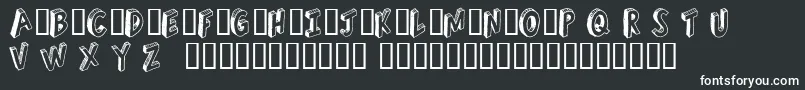 Шрифт RefuseTrip – белые шрифты на чёрном фоне