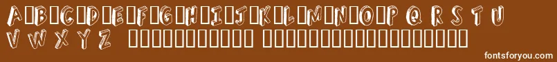 RefuseTrip Font – White Fonts on Brown Background