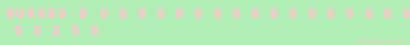 Fonte LoveMonsterMonster – fontes rosa em um fundo verde