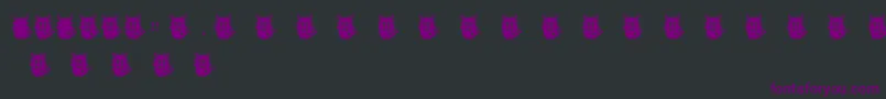Шрифт LoveMonsterMonster – фиолетовые шрифты на чёрном фоне