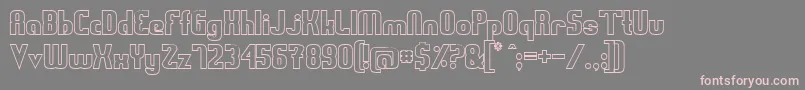 SwedenFunkisOutlined Font – Pink Fonts on Gray Background