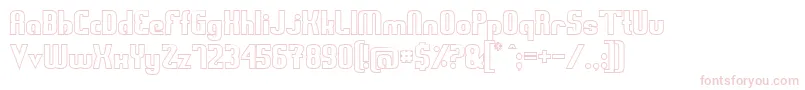 SwedenFunkisOutlined Font – Pink Fonts on White Background