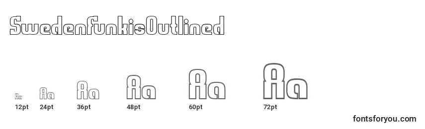 SwedenFunkisOutlined Font Sizes