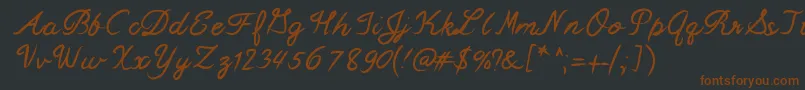 Mixswift Font – Brown Fonts on Black Background
