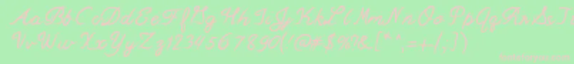 Mixswift Font – Pink Fonts on Green Background