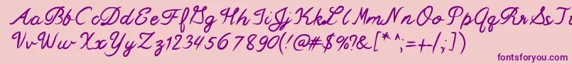 Mixswift Font – Purple Fonts on Pink Background