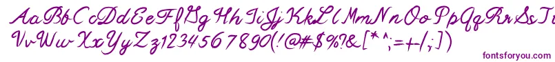 Mixswift Font – Purple Fonts on White Background