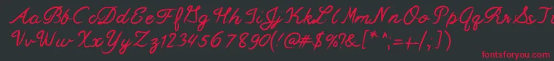 Mixswift Font – Red Fonts on Black Background