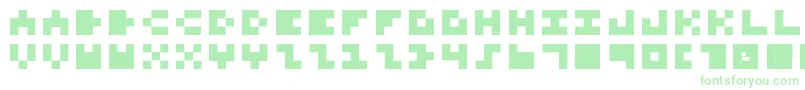 PixelRocks Font – Green Fonts on White Background